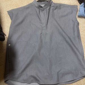 Light Gray Figs Scrubs - Top and Joggers